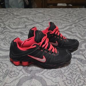 Nike Black and Red Running Shoes